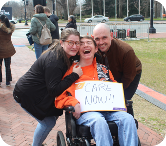 People On the Go members participating in community advocacy