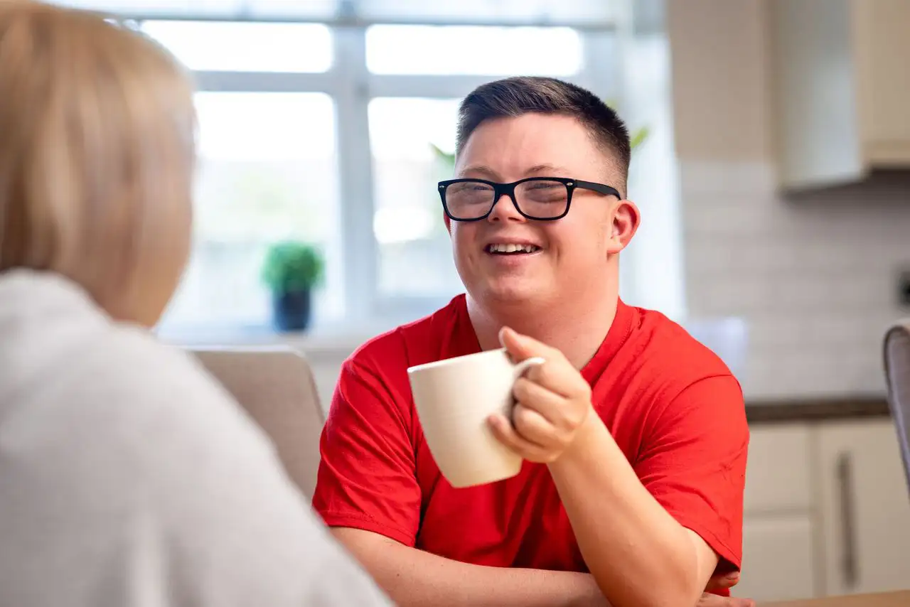Person participating in an inclusive community program